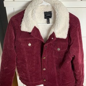 Burgundy corduroy jacket